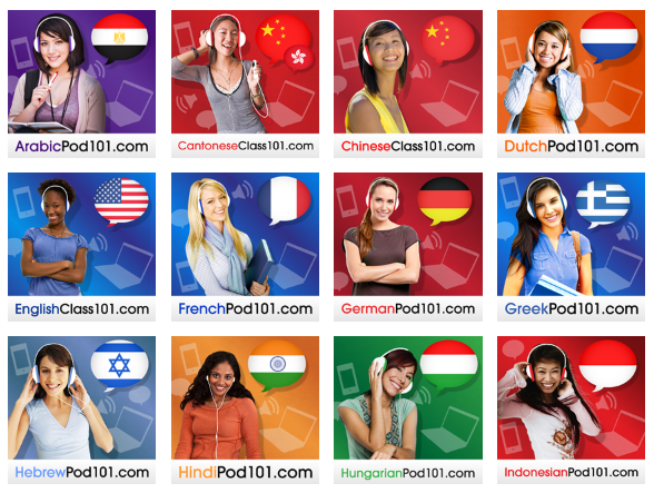 Learn 21 Languages with Free Podcasts plus Videos and iOS (iPhone + iPad) and Android Apps