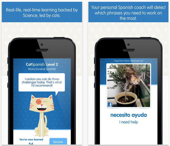 CatSpanish App Combines Cuteness, Humor, Visual Association, Testing and Repetition for Learning Spanish CatSpanish App Combines Cuteness, Humor, Visual Association, Testing and Repetition for Learning Spanish