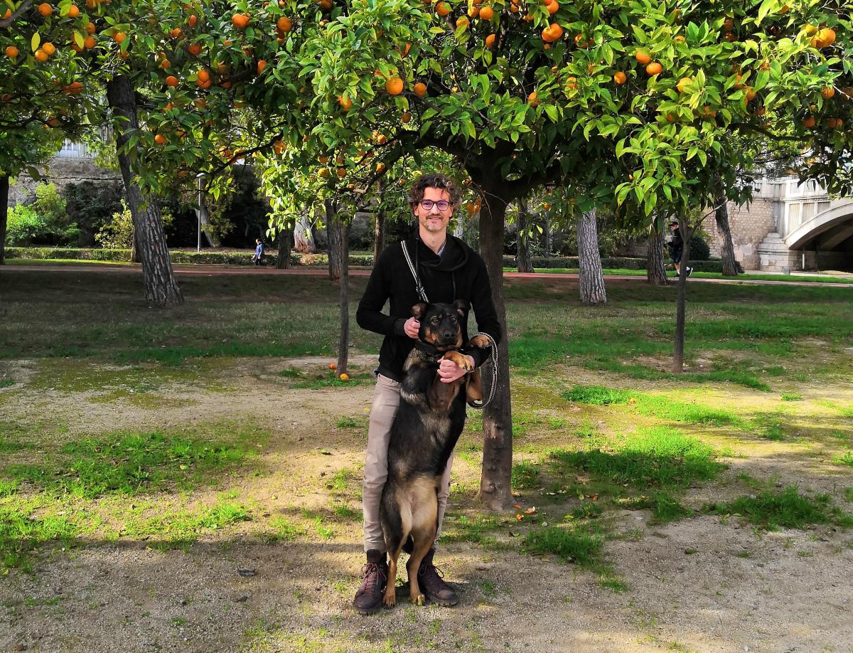 That's me with my pup, Ayo, traveling in Valencia, Spain. That's me with my pup, Ayo, traveling in Valencia, Spain.