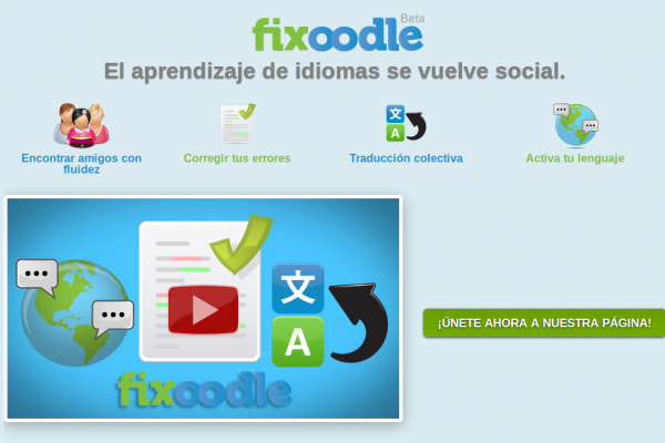 Fixoodle: Aprende Idiomas Gratis mientras Ayudas a otros Aprendices Fixoodle: Aprende Idiomas Gratis mientras Ayudas a otros Aprendices