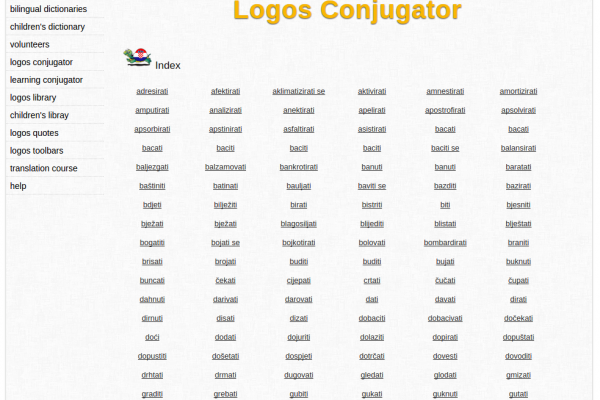 Free Online Croatian Verb Conjugation and Learning Conjugator