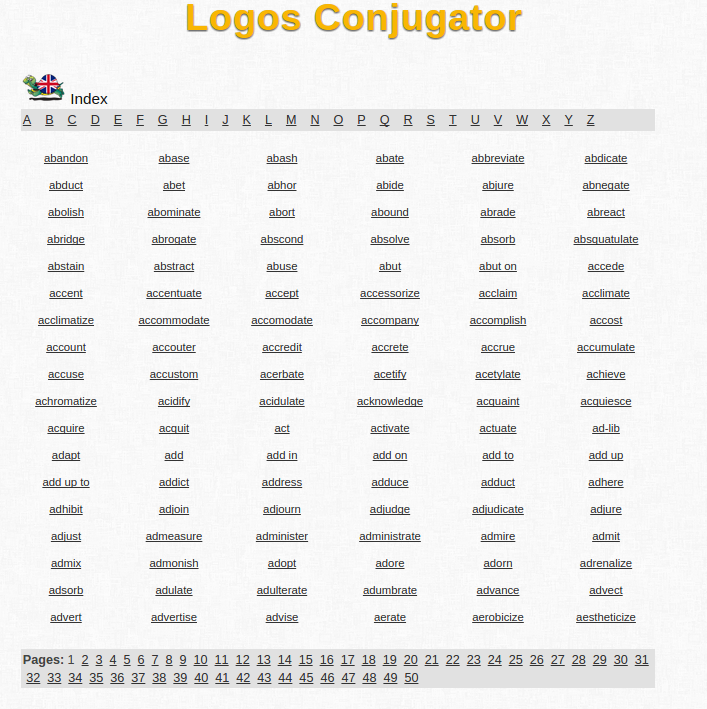 Free Online English Verb Conjugation and Learning Conjugator