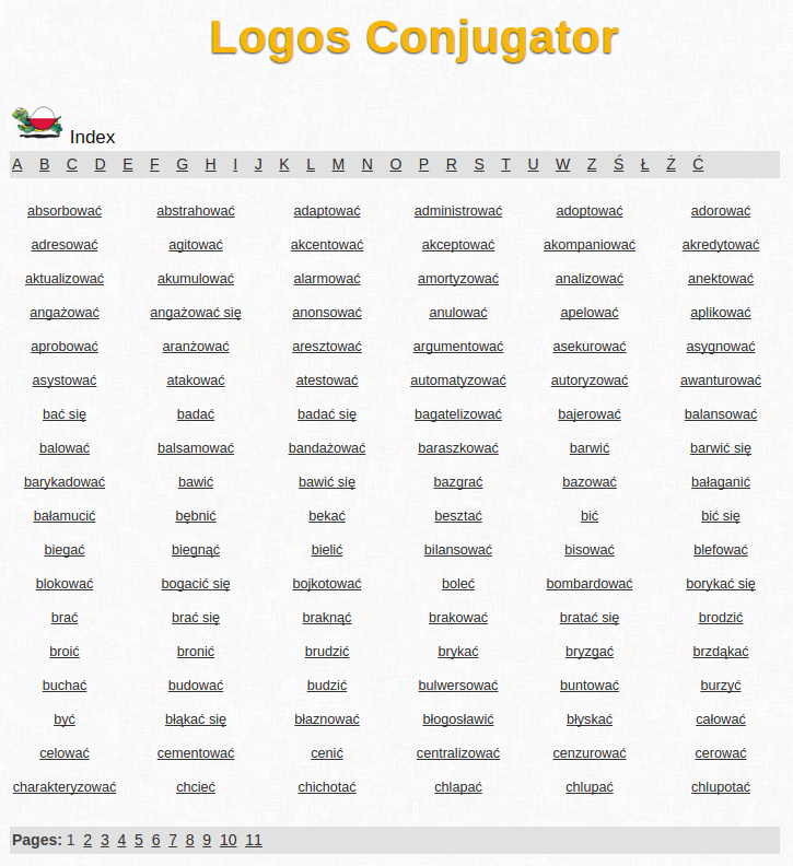 Free Online Polish Verb Conjugation and Learning Conjugator Free Language