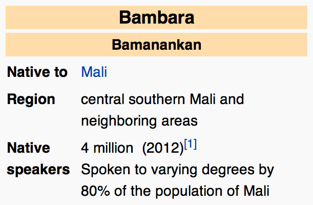 Learn about the Bambara Language