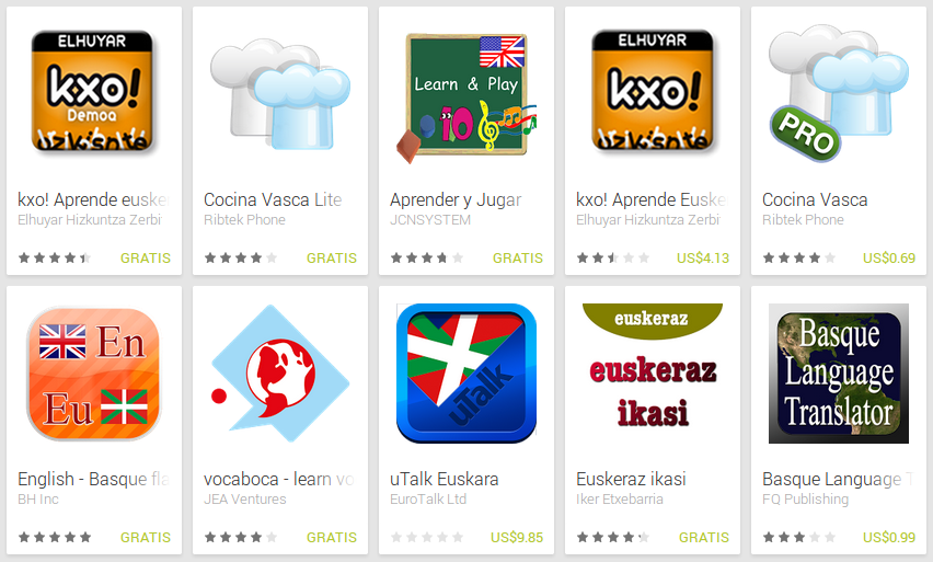 Learn Basque with Android Apps Learn Basque with Android Apps