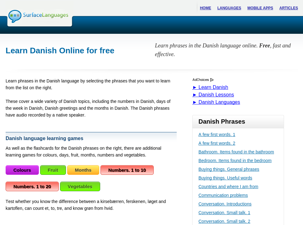 Free Danish Audio Phrasebook, Games and Mobile Apps (Android, iOS) to Learn Basic Danish for Travel and Living Free Danish Audio Phrasebook, Games and Mobile Apps (Android, iOS) to Learn Basic Danish for Travel and Living