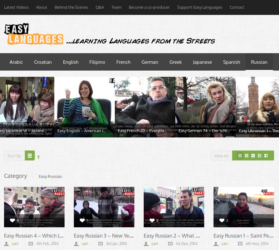 Free "Real Life" Russian Language Learning Videos with Bilingual Subtitles (English and Russian) Free "Real Life" Russian Language Learning Videos with Bilingual Subtitles (English and Russian)
