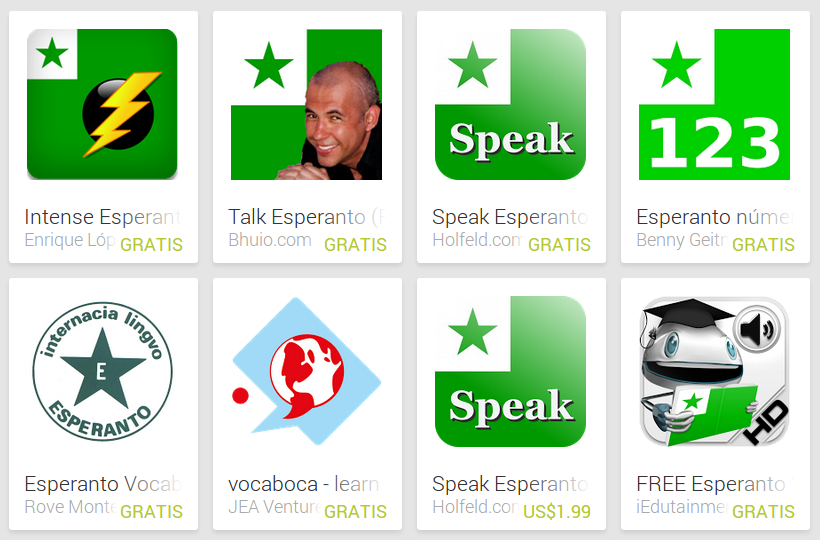 Learn Esperanto with Android Apps
