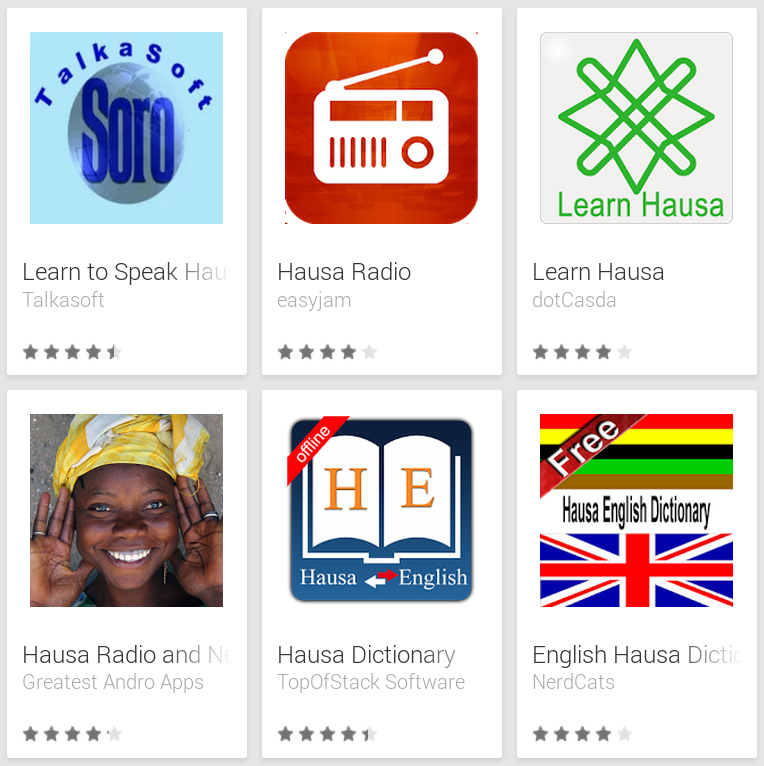 Learn Hausa with Android Apps Learn Hausa with Android Apps