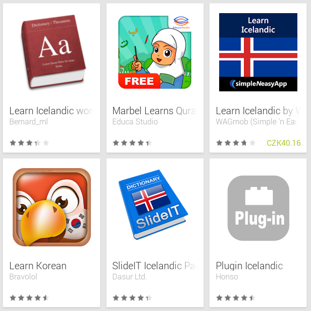 Learn Icelandic with Android Apps Learn Icelandic with Android Apps