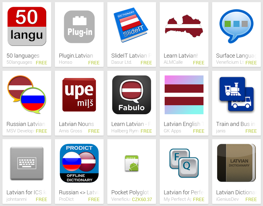 Learn Latvian with Android Apps Learn Latvian with Android Apps