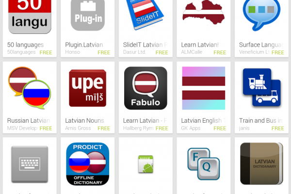 Learn Latvian with Android Apps