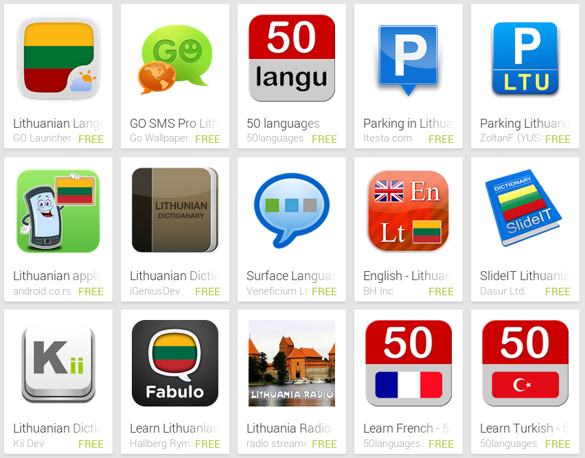 Learn Lithuanian with Android Apps Learn Lithuanian with Android Apps