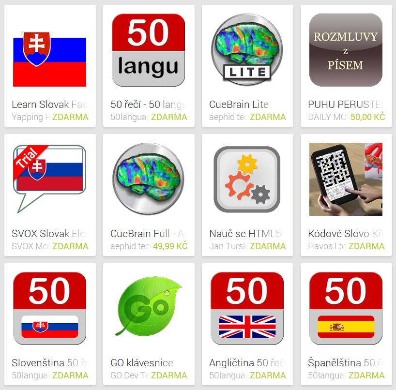 Learn Slovak with Android Apps