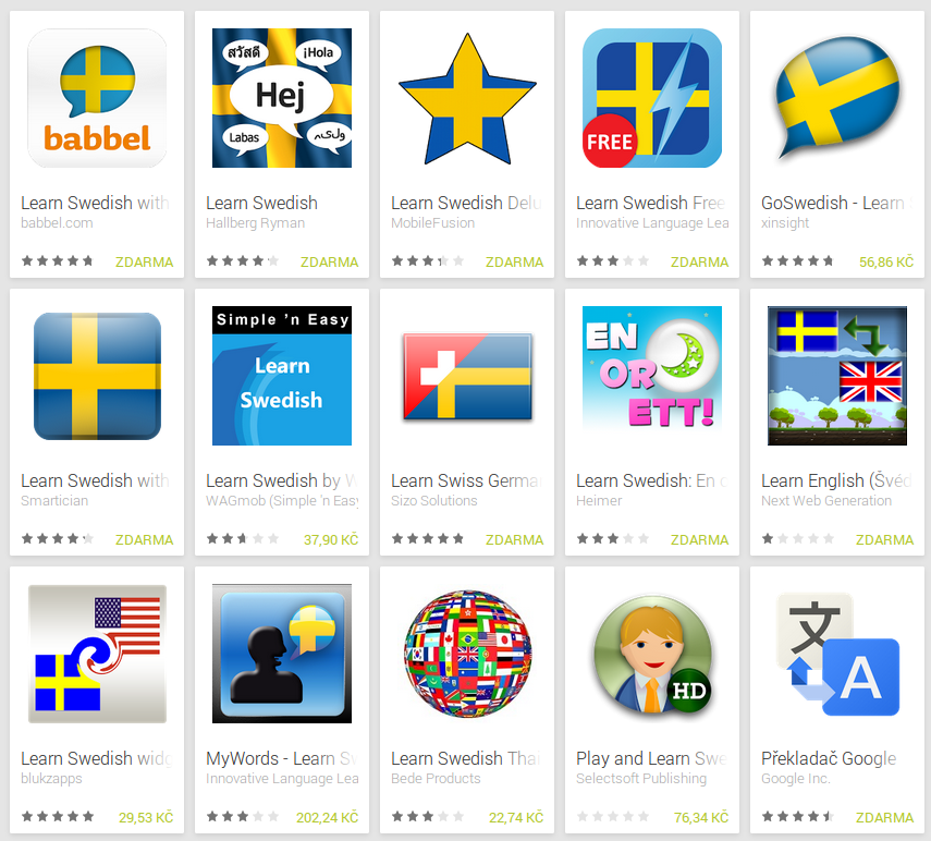 Learn Swedish with Android Apps Learn Swedish with Android Apps