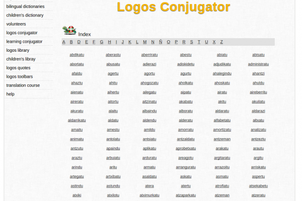 Free Online Basque Verb Conjugation and Learning Conjugator