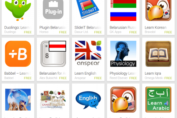 Learn Belarusian with Android Apps