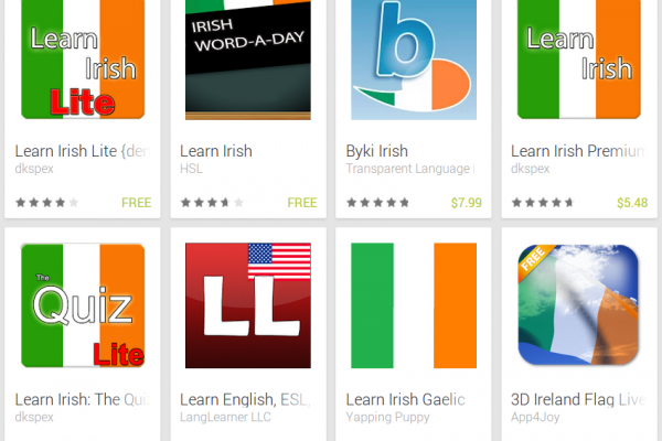 Learn Irish with Android Apps