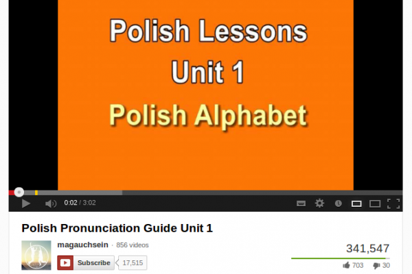 Learn Polish Alphabet and Pronunciation, a Free Video Series