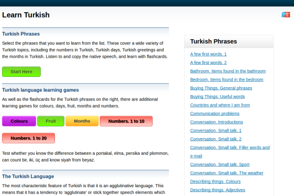Free Turkish Audio Phrasebook, Games and Mobile Apps (Android, iOS) to Learn Basic Turkish for Travel and Living